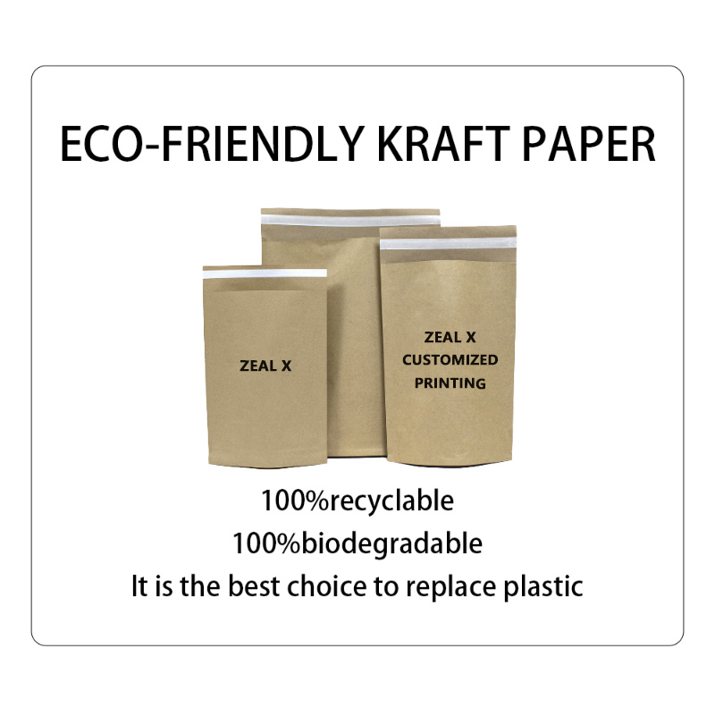 Zealx تطلق Brown Kraft Paper Gacking Bag: بديل للبلاستيك بالبلاستيك