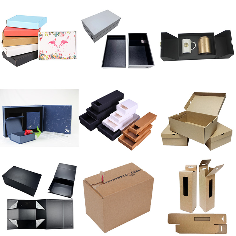 صندوق ورقي معاد تدويره مخصص